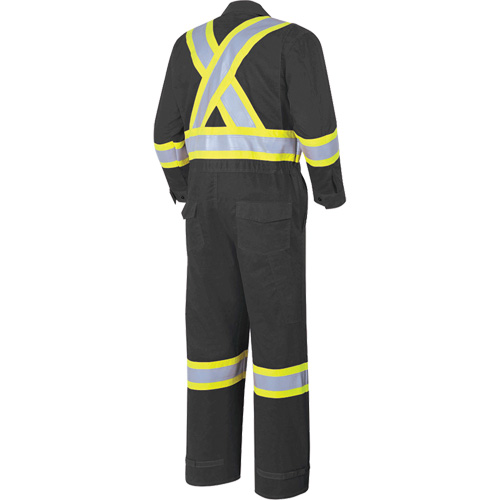 7702BK FR-Tech&reg; 88/12 FR Arc Rated Coveralls, Size 36, Black, 9.7 cal/cm² Southpoint Industrial Supply