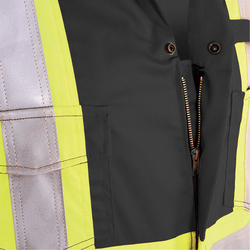 7702BK FR-Tech&reg; 88/12 FR Arc Rated Coveralls, Size 36, Black, 9.7 cal/cm² Southpoint Industrial Supply