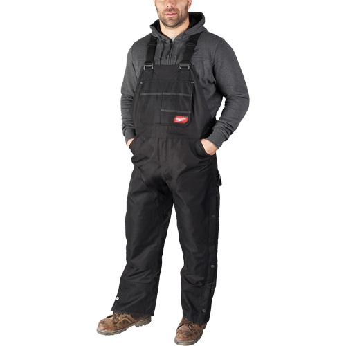 Salopette GridIron courte avec fermeture &agrave; glissi&egrave;re jusqu'&agrave; la cuisse, Hommes, 2T-Grand, Noir Southpoint Industrial Supply