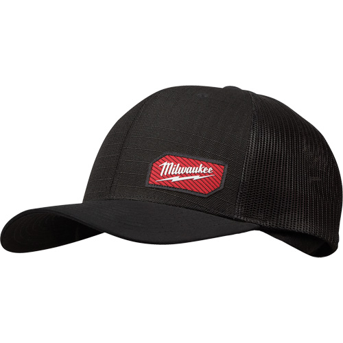 GridIron Snapback Trucker Hat, Black, Cotton/Nylon/Polyester Southpoint Industrial Supply