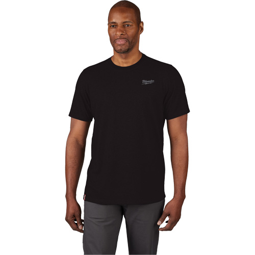 Hybrid Work Tee Shirt, Men's, Small, Black Southpoint Industrial Supply