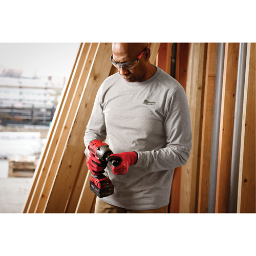 Hybrid Work Tee Shirt, Men's, Small, Grey Southpoint Industrial Supply