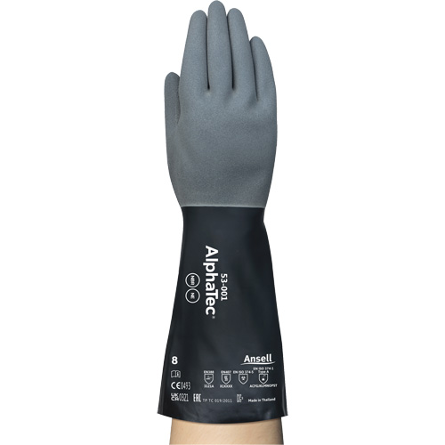 AlphaTec&reg; Chemical-Resistant Gloves, Size 7, 13" L, Neoprene/Nitrile, Nylon Inner Lining, 17-mil Southpoint Industrial Supply