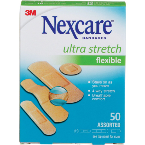 Pansements ultra-extensibles Nexcare, Assorti, Plastique, Non st&eacute;rile Southpoint Industrial Supply