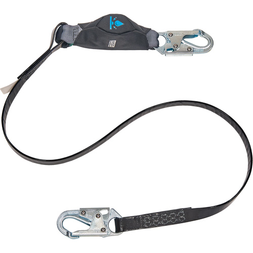 Anti-Corrosion Energy Absorbing Lanyard, 6', Snap Hook Center, Snap Hook Leg Ends, Polyester Southpoint Industrial Supply