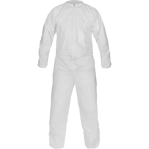CleanMax&reg; Clean Manufactured Non-Sterile Coverall, Medium, White, Microporous Southpoint Industrial Supply