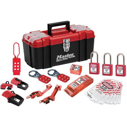 Trousse de cadenassage avec serrures en thermoplastique Zenex, Ensemble &eacute;lectrique, 20 composants compris Southpoint Industrial Supply