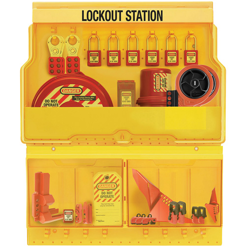 Premier Valve & Electrical Deluxe Lockout Station, Thermoplastic Padlocks, 32 Padlock Capacity, Padlocks Included Southpoint Industrial Supply