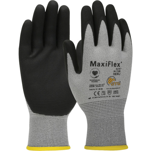 ATG MaxiFlex&reg; Elite Ultra Lightweight Touchscreen Compatible Gloves, Large, Nitrile Coating, 18 Gauge, Nylon Shell Southpoint Industrial Supply