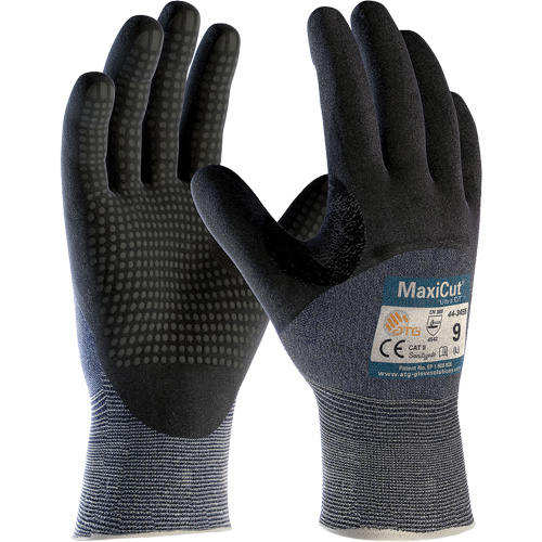 Gants ATG MaxiCut Ultra DT, Taille Grand, Calibre 15, Rev&ecirc;tement Nitrile, Enveloppe en Fil technique, ASTM ANSI niveau A3/EN 388 niveau 5/EN 388 niveau C Southpoint Industrial Supply