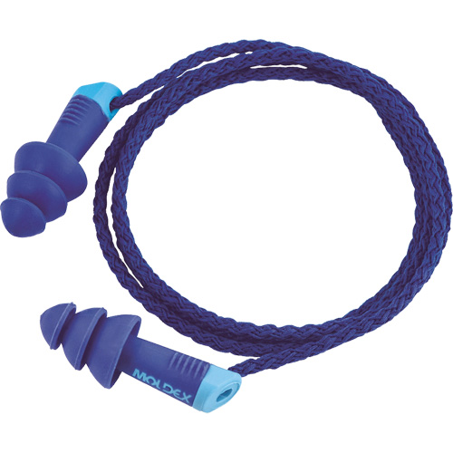 Bouchons d'oreilles r&eacute;utilisables et d&eacute;tectables Alphas, Avec cordon, Taille unique, Vrac - Sac en poly, NRR dB 27 Southpoint Industrial Supply