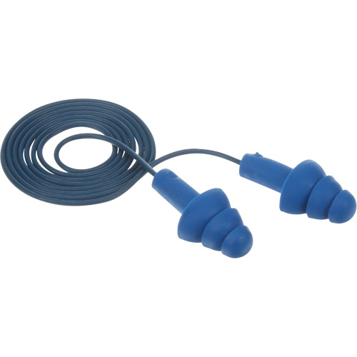 Bouchons d'oreilles pr&eacute;moul&eacute;s E-A-R Ultrafit , Avec cordon, Taille unique, Vrac - Sac en poly, NRR dB NRR 25 dB Southpoint Industrial Supply