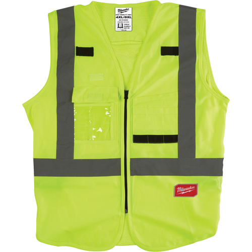 Veste de s&eacute;curit&eacute;, Jaune lime haute visibilit&eacute;, Moyen/Petit Southpoint Industrial Supply