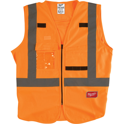 Veste de s&eacute;curit&eacute;, Orange haute visibilit&eacute;, 4T-Grand/5T-Grand Southpoint Industrial Supply