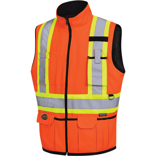 6688 Reversible Vest, High Visibility Orange, 2X-Large, Polyester Southpoint Industrial Supply