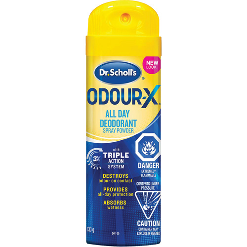 Dr. Scholl's&reg; Odour Destroyers&reg; All-Day Foot Deodorant Spray Powder Southpoint Industrial Supply