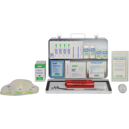 First Aid Kit, Meets CSA Z1220-17 Type 2 Low-Risk Environment, Medium (26-50 Workers) Southpoint Industrial Supply