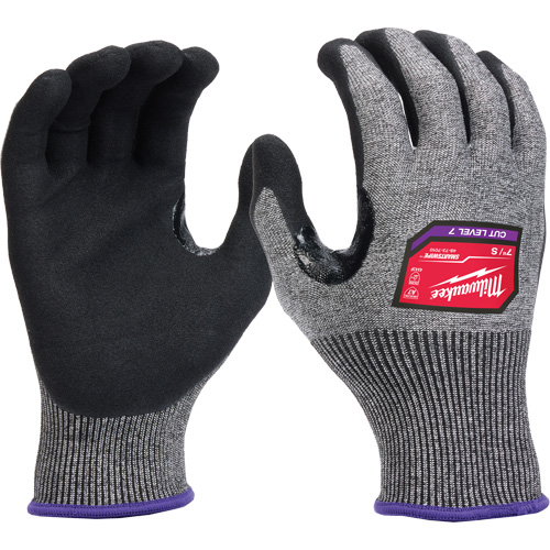 Gants enduits par trempage &agrave; dext&eacute;rit&eacute; &eacute;lev&eacute;e, Taille Petit, Calibre 18, Rev&ecirc;tement Nitrile, Enveloppe en Nylon/Poly&eacute;thyl&egrave;ne/Tungst&egrave;ne, ASTM ANSI niveau A7/EN 388 niveau 4 Southpoint Industrial Supply