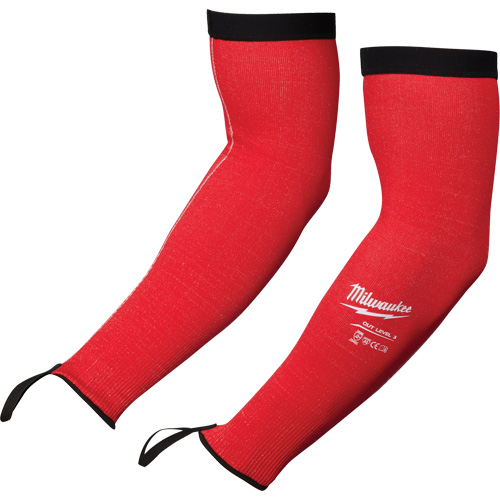 Manches de protection, Poly&eacute;thyl&egrave;ne, 16", ANSI/ISEA 105 niveau 3/EN 388 niveau 3/EN 388 niveau C, Rouge Southpoint Industrial Supply