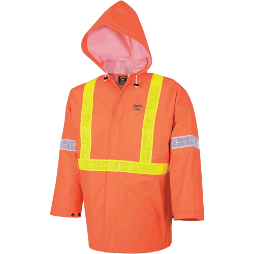 R85 Element FR FR 3-Piece Safety Rain Suit, PVC, Small, High-Visibility Orange Southpoint Industrial Supply