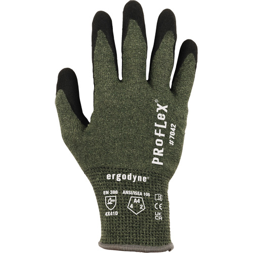 Gants r&eacute;sistant &agrave; la coupe Proflex 7042, Taille Petit, Calibre 18, Rev&ecirc;tement Nitrile, Enveloppe en Aramide, ASTM ANSI niveau A4/EN 388 niveau D Southpoint Industrial Supply