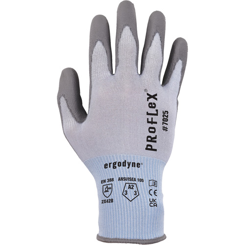 Gants r&eacute;sistant &agrave; la coupe Proflex 7025, Taille Petit, Calibre 18, Rev&ecirc;tement Polyur&eacute;thane, Enveloppe en Nylon/PEHP/Spandex, ASTM ANSI niveau A2/EN 388 niveau B Southpoint Industrial Supply