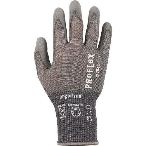 Gants r&eacute;sistant &agrave; la coupe Proflex 7025, Taille Petit, Calibre 18, Rev&ecirc;tement Polyur&eacute;thane, Enveloppe en Nylon/PEHP/Spandex, ASTM ANSI niveau A2/EN 388 niveau B Southpoint Industrial Supply