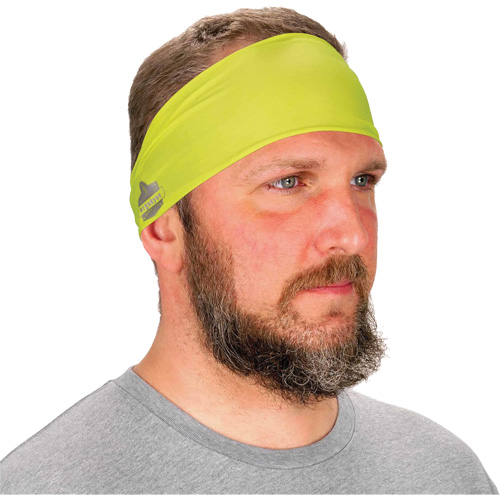 Chill-Its 6634 Cooling Headband, High Visibility Lime-Yellow Southpoint Industrial Supply