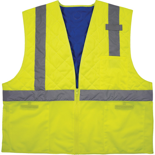 Chill-Its 6668 Safety Cooling Vest, Small, High Visibility Lime-Yellow Southpoint Industrial Supply