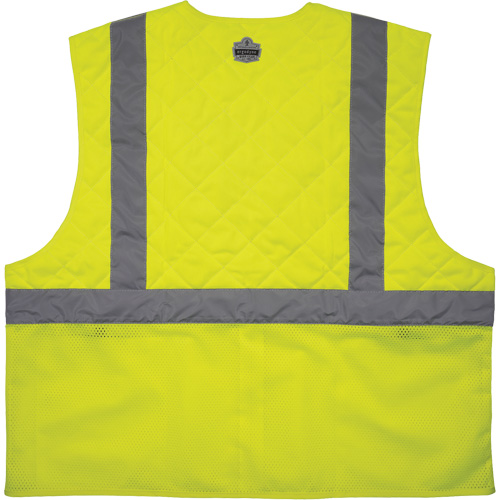 Chill-Its 6668 Safety Cooling Vest, Small, High Visibility Lime-Yellow Southpoint Industrial Supply