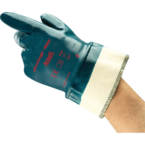Nitrotough N660 Gloves, 9, Nitrile Coating, Cotton Shell Southpoint Industrial Supply