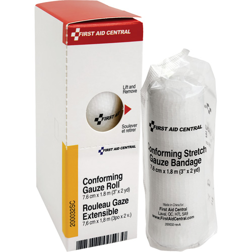 Recharge de bandage en gaze &eacute;tirable et conforme SmartCompliance, Rouleau, 6' lo x 3" la, St&eacute;rile, Dispositif m&eacute;dical Classe 1 Southpoint Industrial Supply