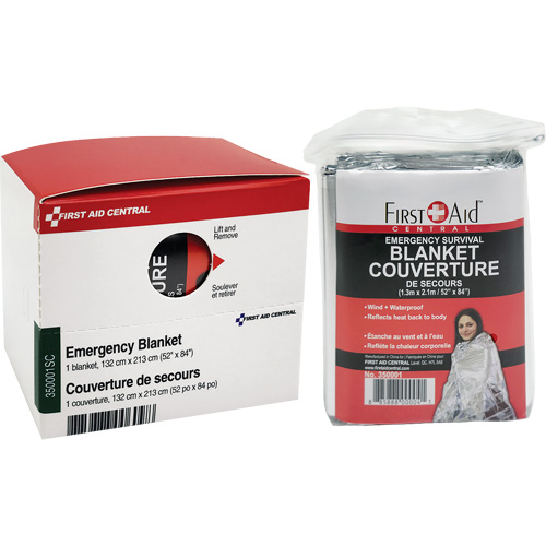 Recharge de couverture d'urgence SmartCompliance, PETP Southpoint Industrial Supply