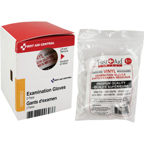 Recharge de gants d'examen SmartCompliance, Vinyle, Sans poudre, Transparent, Classe 2 Southpoint Industrial Supply