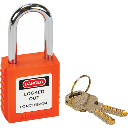 Lock for Lockouts, Safety Padlock, Keyed Different, Thermoplastic, 1-1/2" Width Southpoint Industrial Supply
