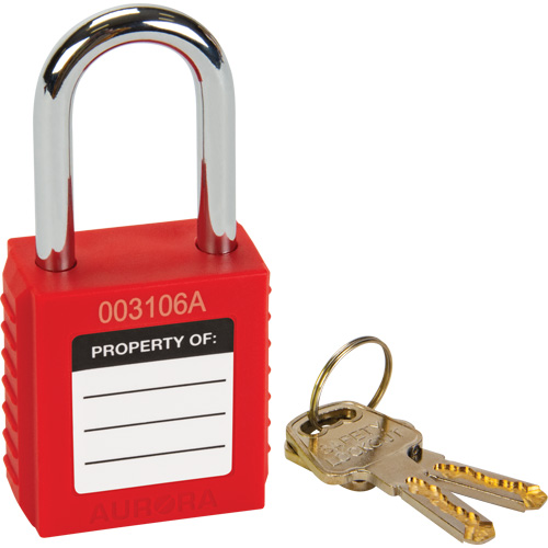 Lock for Lockouts, Safety Padlock, Keyed Different, Thermoplastic, 1-1/2" Width Southpoint Industrial Supply