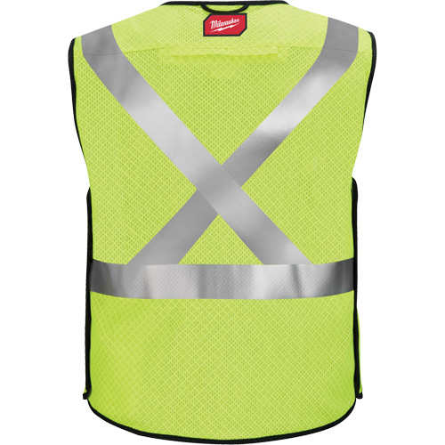 Gilet de s&eacute;curit&eacute; &agrave; maille d&eacute;tachable, Noir/Jaune lime haute visibilit&eacute;, Moyen/Petit Southpoint Industrial Supply