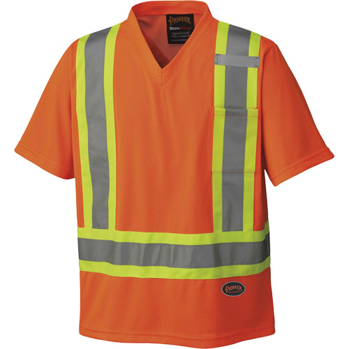 6979 Micro Mesh Traffic T-Shirt, X-Small, High Visibility Orange Southpoint Industrial Supply