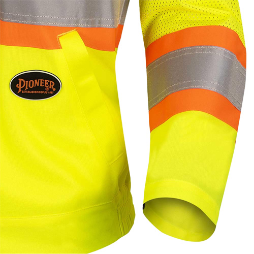 5999JW Women's Traffic Safety Jacket, Polyester, High Visibility Lime-Yellow, X-Small Southpoint Industrial Supply