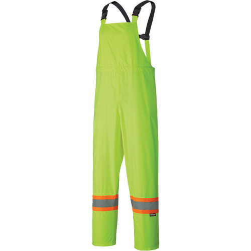 5599 Combinaison de pluie imperm&eacute;able et l&eacute;g&egrave;re, Polyester/PVC, T-petit, Jaune lime haute visibilit&eacute; Southpoint Industrial Supply