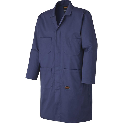 512 Shop Coat, Poly-Cotton, Small, Navy Blue Southpoint Industrial Supply