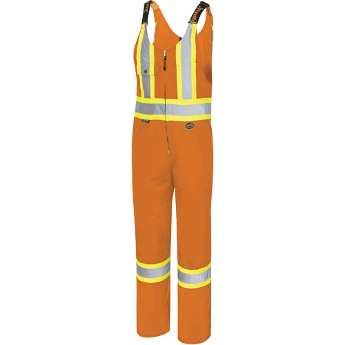 6617T Salopettes, Polyester, 40, Orange haute visibilit&eacute; Southpoint Industrial Supply
