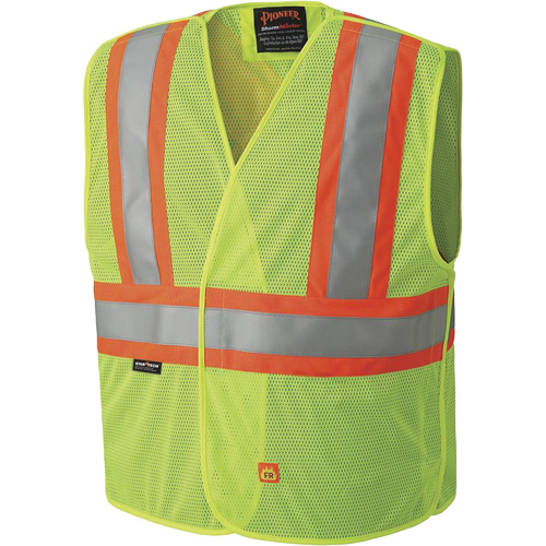 6916A Veste de s&eacute;curit&eacute; ignifug&eacute;e, Jaune lime haute visibilit&eacute;, Moyen/Petit, Polyester Southpoint Industrial Supply