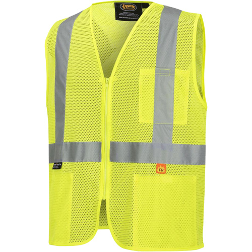 6944 Veste de s&eacute;curit&eacute; ignifuge, Jaune lime haute visibilit&eacute;, Petit, Polyester Southpoint Industrial Supply