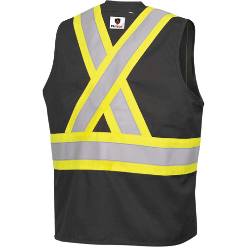 7729 Veste r&eacute;sistante aux arcs &eacute;lectriques FR-Tech, Petit, Noir, 10 cal/cm² Southpoint Industrial Supply