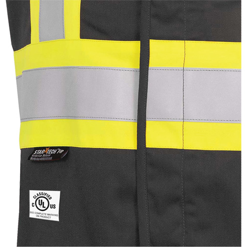 7729 Veste r&eacute;sistante aux arcs &eacute;lectriques FR-Tech, Petit, Noir, 10 cal/cm² Southpoint Industrial Supply