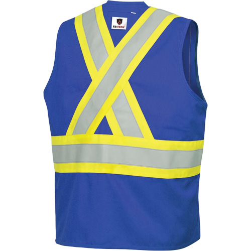 7730 FR-Tech&reg; Flame-Resistant Arc Safety Vest, Small, Royal Blue, 10 cal/cm² Southpoint Industrial Supply