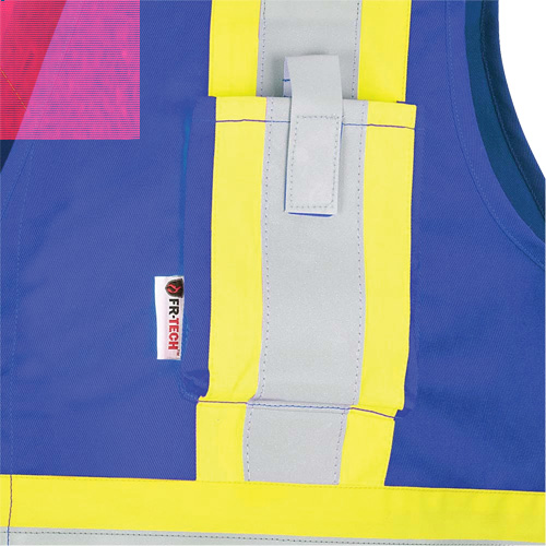 7730 FR-Tech&reg; Flame-Resistant Arc Safety Vest, Small, Royal Blue, 10 cal/cm² Southpoint Industrial Supply