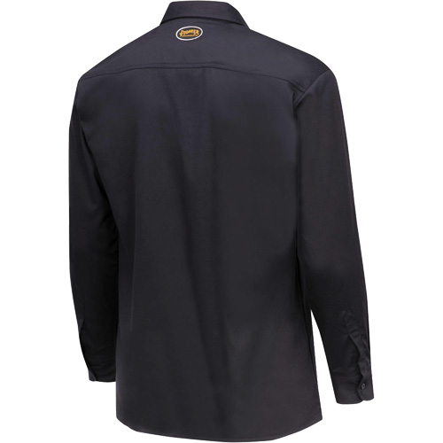 7742 FR-Tech&reg; Flame-Resistant Safety Shirt, Small, Navy Blue Southpoint Industrial Supply