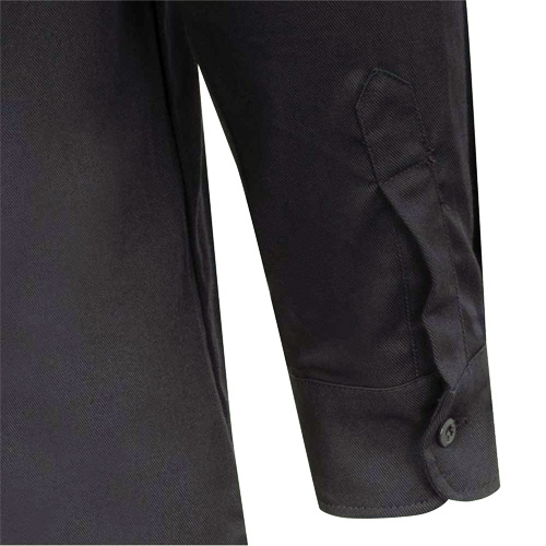 7742 FR-Tech&reg; Flame-Resistant Safety Shirt, Small, Navy Blue Southpoint Industrial Supply